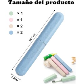 6 Piezas Protector Cepillo De Dientes, Porta Cepillo De Dientes, Estuche Para Cepillo De Dientes, Adecuado Para Almacenar Cepillos De Dientes, Cucharas Pequeñas, Tenedores, Etc