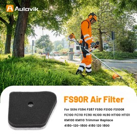 Amazeful FS90R Air Filter for STIHL FS94 FS87 FS90 FS100 FS100R FC100 FC110 FC90 HL100 HL90 HT100 HT131 KM100 KM110 Trimmer Replace 4180-120-1800 4180 120 1800 with Fuel Filter Spark Plug