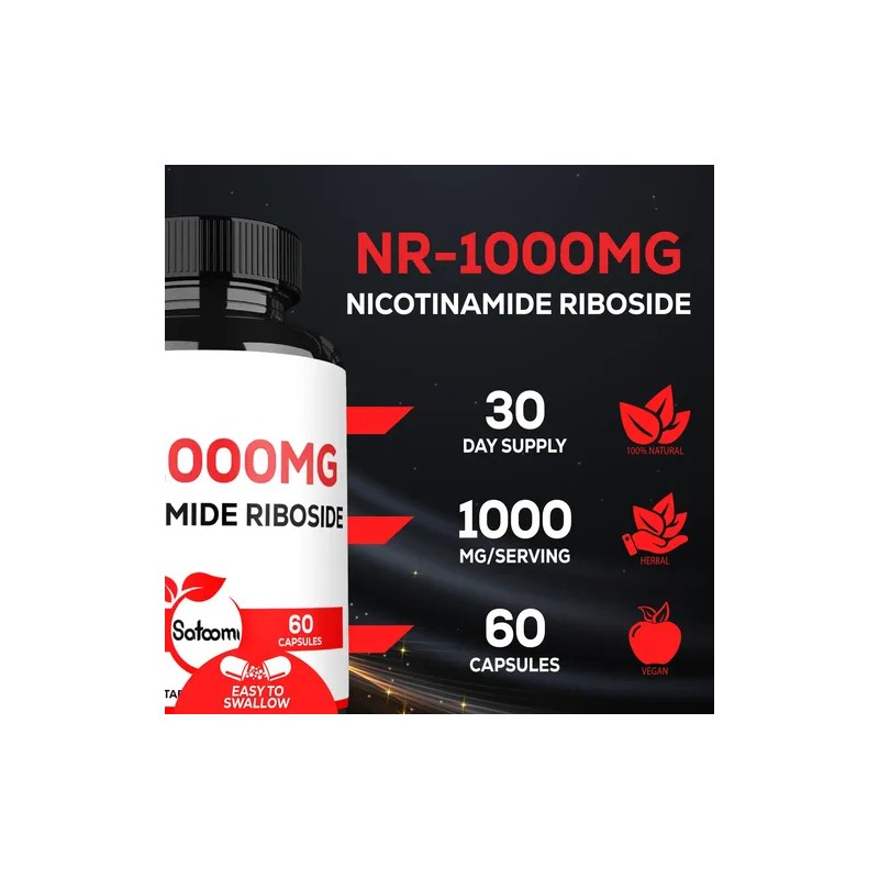 Satoomi Nad Nr 1000 Mg Suplemento - 60 Cápsulas Para