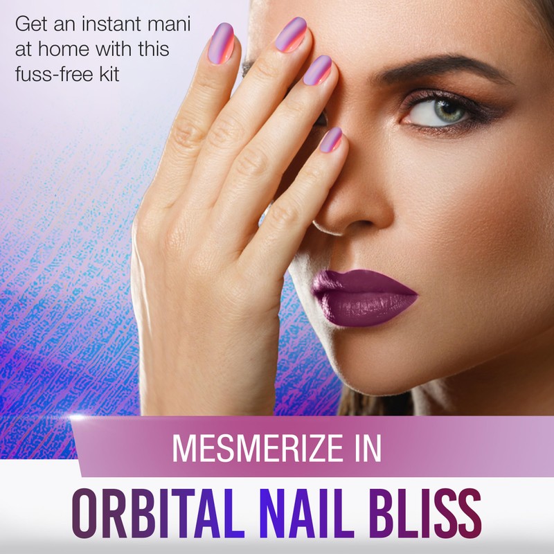 Ardell Nail Addict Chrome Press On Nails - Orb, Short