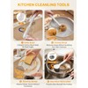7 Pack Kitchen Cleaning Dish Brush Set with Storage Box