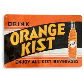 Tinworld Tin Sign: Orange Kist Soda Sign D068