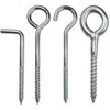 AERZETIX C57997 Set of 5 Screw Hooks Curved for Screwing