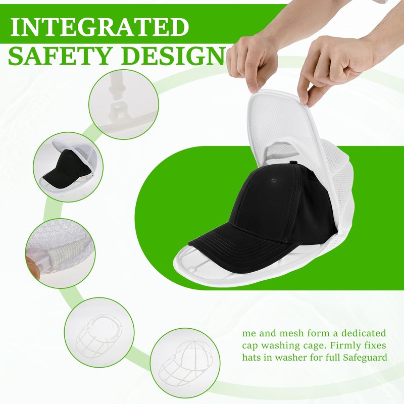 RHAIQBVC 2Pcs Baseball Cap Washing Cage ABS Frame Hat Washing