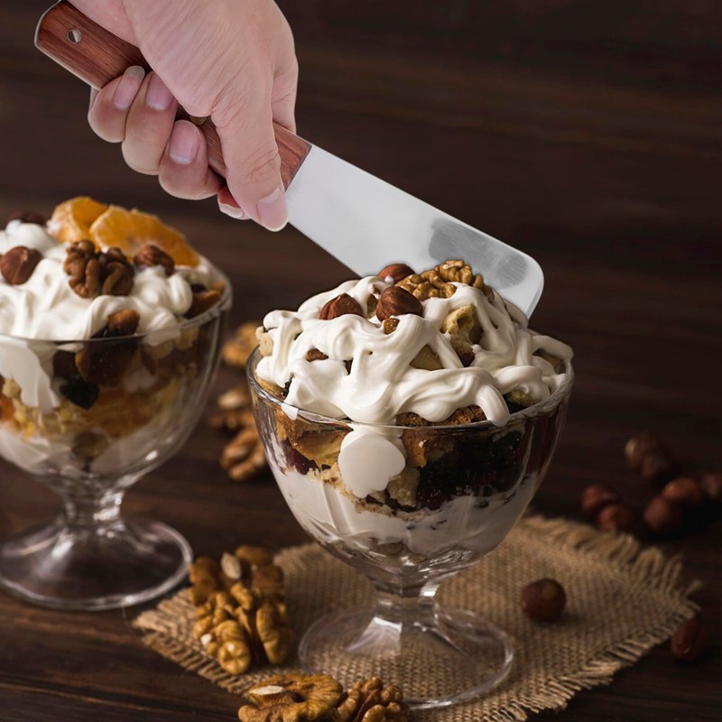 Muka Ice Cream Scoop, Stainless Steel Spade with Wooden Handle