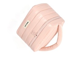 Tragbare Makeup Tasche mit groß für Damen und Frauen/Schminktasche mit reißverschluss/Reise Kosmetiktasche/Make Pinsel Organizer Bag/Wasserabweisendes Daunenjackenstoff/Cosmetic Handtasche