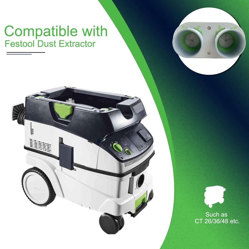 ZZHANFF Upgraded Y Adapter - Compatible With Fes-tool Dust Extractor/Vacuum