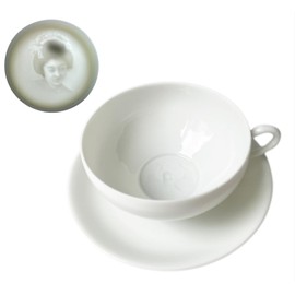 maiko (Regular Size) Tea Cup and Saucer Set, White, Made in Japan Souvenirs, Foreign Countries, Souvenirs, Gifts, Japanese Gifts for Foreigners