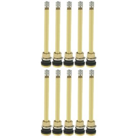 Generic TR574 5″ Clamp-in Straight Truck Valve Valve Stem Brass Tubeless Straight Valve Stem for 0.625"" in. Valve Bore (10)