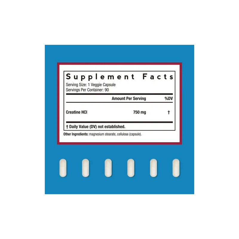 Doctors Recipes Creatina Hcl 750 Mg 90 Cápsulas
