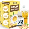 LeafLea 100% Pure Ginger Root Tea Bags – Spicy &