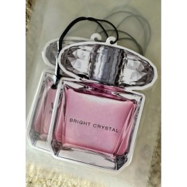 Happy Stamps. Inspired Versace Bright Crystal Perfume Car Auto Air Freshener Odor Elliminator