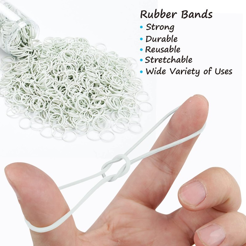 Small Rubber Bands for Hair Ties Elastics Mini Braids Ponytail