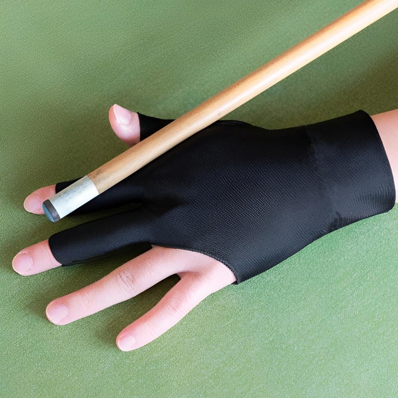 Billiards Glove 4 Pieces, Pool Gloves, Left Hand, 3 Finger,