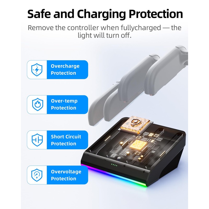 Magnetic Charging Dock for Nintend0 Switch 2 Joycon, Fast Charger