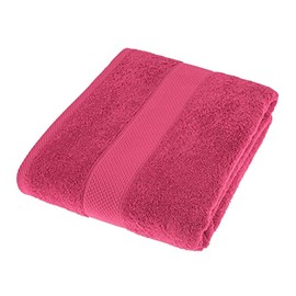 Homescapes Turkish Cotton Jumbo Towel Raspberry Very Soft and Absorbent, 500 GSM Heavy Weight for everyday Luxury