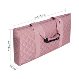 Jongyance Empty Mahjong Bag(Pink) with A Mahjong Tile Bag and A Rack Bag, Mah-jongg Carrying Bag, Mahjong Accessory