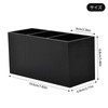 Acrylic Makeup Organizer 3 Compartment Makeup Brush Holder Organizer Eyeliner