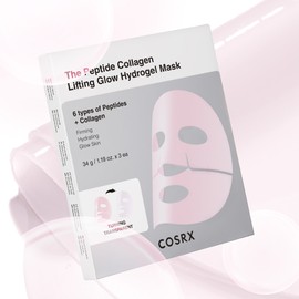 COSRX The Peptide Collagen Lifting Glow Hydrogel Mask 34g (3 sheets) / 코스알엑스 더 펩타이드 콜라겐 리프팅 글로우 하이드로겔 마스크 34g (3매입)