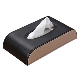 Felimoa Car Tissue Box PU Leather Case Magnetic Closure Easy Refill