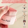 Retractable Flat Liquid Foundation Makeup Brush with Cover, Flat Top