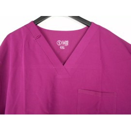 ALLHEART LUXE SUPREME UNISEX 3 POCKET SCRUB TOP 4XL WINE