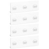 Qiic 4 PCS Shower Caddy Adhesive Replacement Hook, No Drilling