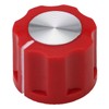 6.4mm Round Hole Small Fluted Silver Cap Retro Style Amplifier/Instrument