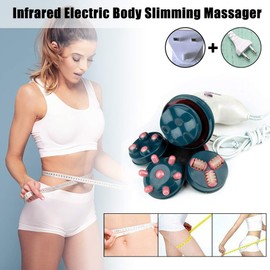 Electric Anti-Cellulite Massager, 4 in 1 Massager Firming Anti-Cellulite for Neck Shoulder Waist Abdomen Legs Buttocks (A)