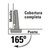 Hermex BIDI-FF, Bisagras bidimensional, brazo corto, bolsa 2 piezas