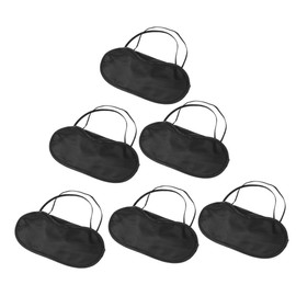 Outanaya 6Pcs Sleep Eye Mask Comfortable Eye Cover with Elastic Strap Light Blocking Blindfold for Travel Meditation Yoga Suitable for All Head