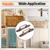 2Pcs Antique Bronze Cabinet Handles,Vintage Cabinet Handles Cupboard Handle 165mm