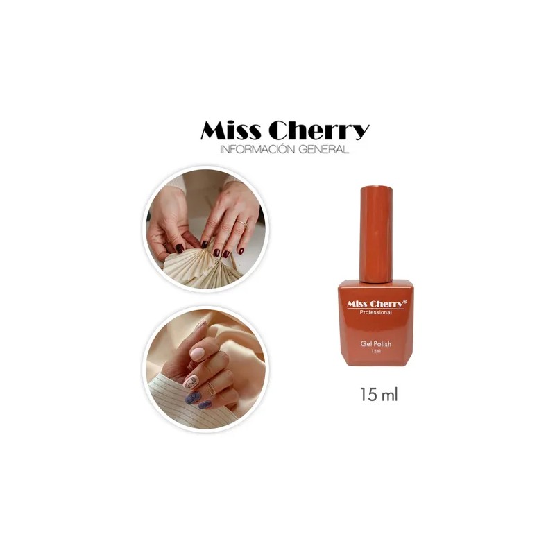 Miss Cherry Gel Polish Base Semipermanente Uvled 5pz 15ml