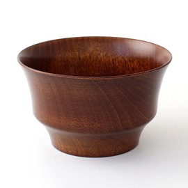 Kishu Lacquerware WM-403029 Kakuda Seibeeshen Bowl Dishwasher Safe Soup Bowl Wooden Lacquer B.C. Mizu Cherry Blossom HACHI Brown Single Item