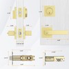 Haidms 2 Pack Gold Exterior Door Lock Set, Front Door