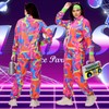 Tosjack 80s Outfit for Men Women,Neon Retro Tracksuit 90s Windbreaker