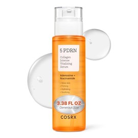 COSRX 5 PDRN Collagen Intense Vitalizing Serum - Suero coreano para reafirmar y dar brillo a la piel con ADN de salmón, centella, lactobacilo PDRN y colágeno, cuidado de la piel coreana, artículos