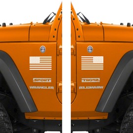 Classic Biker Gear Subdued American Flag Tactical Military Flag USA Decal Jeep 5"x3" CBG-STK-08-MW-1PK