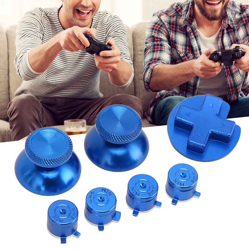 Controller Repair Buttons Set Metal DIY Replacement Joystick ABXY D