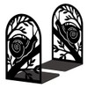 Peacoblue 4.7"x3.5"x7.1" Metal Bookends, Heavy Duty Book Ends for Shelves