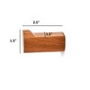 NIRMAN Coat Hooks Acacia Wood Set of 4 Coat Hook