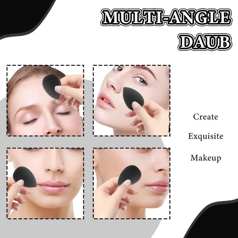 WLLHYF Mini Makeup Sponge Blender 6 Pieces Beauty Sponge Blender