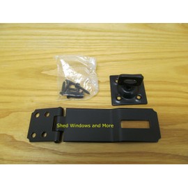 Shed Swivel HASP 4.5", Door HASP Black