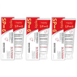 Yejoby (New) 2025  Super Probiotic Sp-6 Toothpaste, Sp-6 Ultra Whitening Toothpaste, Sp 6 Toothpaste,Fresh Breath, Sp-6 Toothpaste 4.9 oz SP-10,SP-10 SP-8 SP-4 sp-10 sp-8 sp-4 sp8 sp6 sp4 SP-10 #springtok - Specification: SP6 Toothpaste-3Pcs