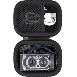 (Case Only) CHUZHAO Vintage Mini Digital Camera Storage Case for Retro Camera Black - Aenllosi, Black