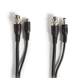 NEDIS CCTVCA10BK100 CCTV Security Cable BNC/DC | RG59 | 10 m | pre-assembled connectors