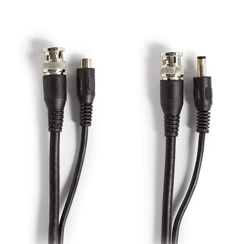NEDIS CCTVCA10BK100 CCTV Security Cable BNC/DC | RG59 | 10