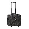 16" Rolling Trolley Shoulder Carryon Bag Luggage (Greek Key Coffee)