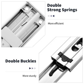 Soft Close Drawer Slides 20 Inch 6 Pairs, Full Extension Ball Bearing Side Mount File Cabinet Rails Self Closing Sliding Rails Drawer Runners for Dresser Kitchen Trash Cans&Tool Box 100 LB Capacity