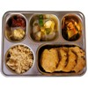 AIYoo Set of 2 Stainless Steel Rectangular Divided Plates Tray